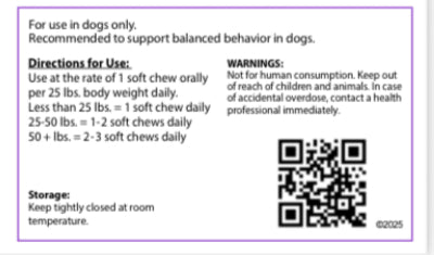 Kaden's Calming Chews - Vet-Formulated Anxiety Relief