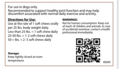 Kaden's Hip & Joint Chews - Glucosamine & Arthritis Support