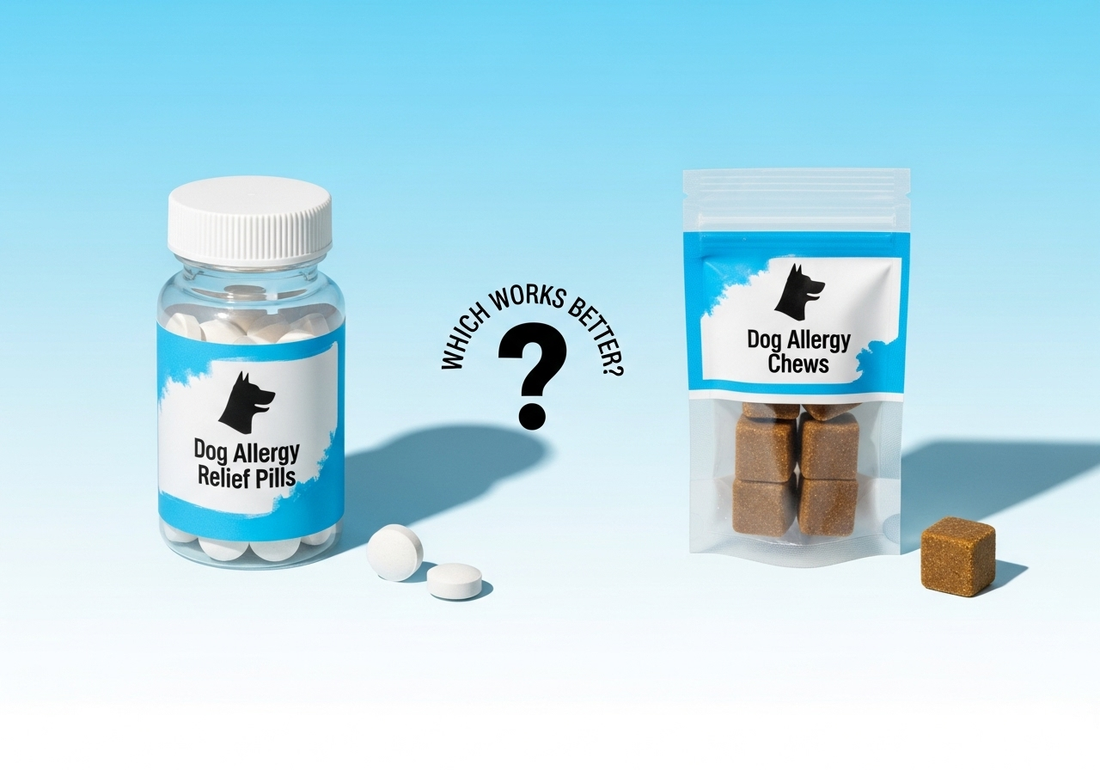 Dog Allergy Pills vs. Allergy Chews: Which Works Better?