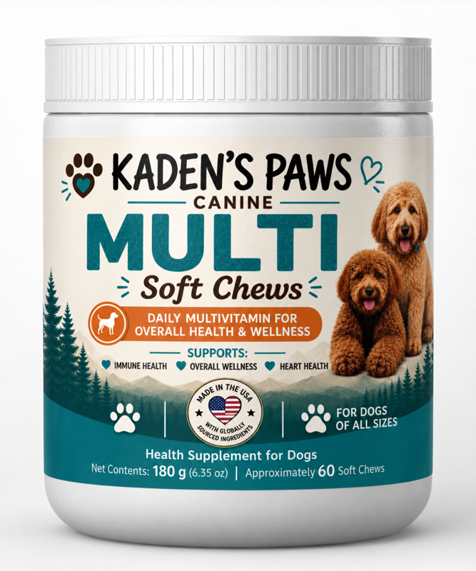 Kaden's Paws Multi Vitamin Chews - Daily Health & Energy