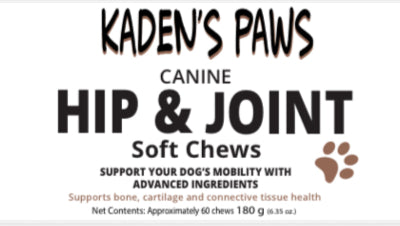 Kaden's Hip & Joint Chews - Glucosamine & Arthritis Support