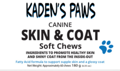 Kaden's Skin & Coat Chews - Omega 3 for Shedding & Shine