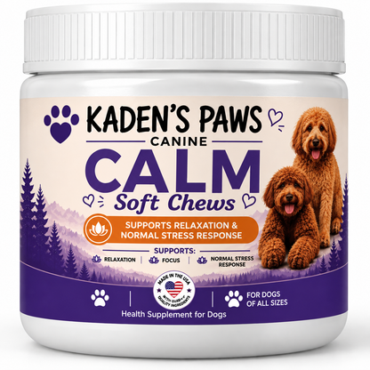 Kaden's Paws Calming Chews - Vet-Formulated Anxiety Relief