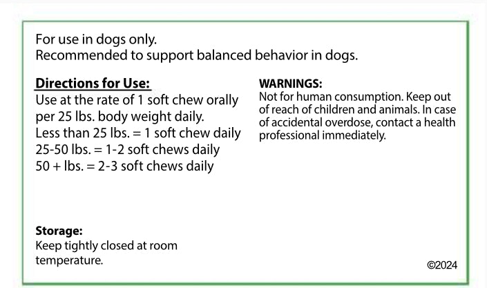 Kaden's Canine Calm Chews