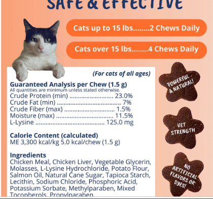 Cat L-Lysine Chews